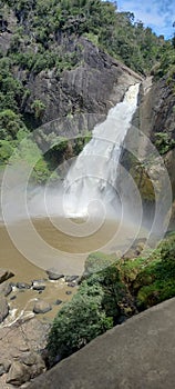 Dunhinda waterfall in srilanka