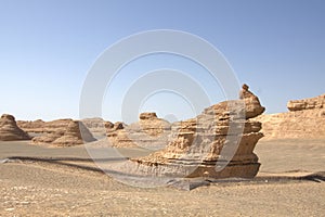 Dunhuang yadan landform peacock dance