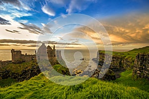 Dunluce Castle Antrim Coast Irish landmark Northern Ireland summer