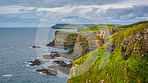 Dunluce Castle, County Antrim, Ireland.