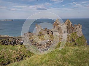 Dunluce Castle in Northern Ireland - a popular landmark in Northern Ireland