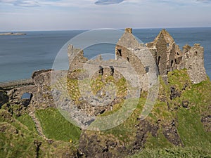 Dunluce Castle in Northern Ireland - a popular landmark in Northern Ireland