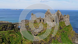 Dunluce Castle in Northern Ireland - a popular landmark in Northern Ireland