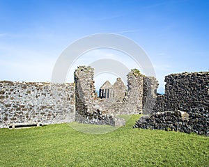 Dunluce Castle ruins in Northern Ireland