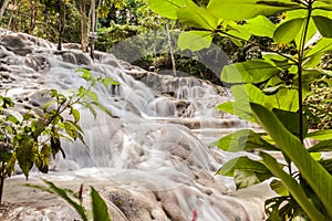 Dunn`s River Falls in Jamaica