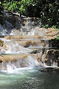 Dunn's River Falls in Ocho Rios Jamaica photo
