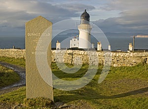 Dunnet Lighthouse,Dunnet Head,Caithness,Scotland.UK 