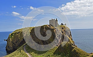 Dunnottar castle a medieval fortress in Scotland