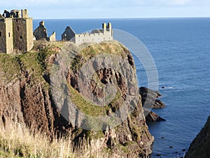 Dunnottar Castle near Stonehaven, Aberdeenshire, Scotland,