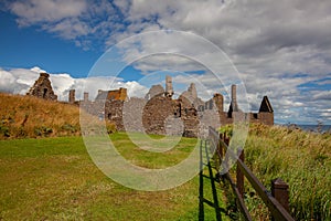 Dunnottar Castle is a ruined medieval fortress, Scotland