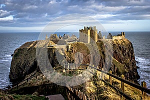 Dunnottar castle in Scotland