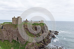 Dunnottar Castle in Stonehaven, Aberdeen, Scotland, UK