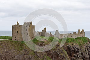 Dunnottar Castle in Stonehaven, Aberdeen, Scotland, UK