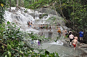 Dunns River Falls in Ocho Rios, Jamaica