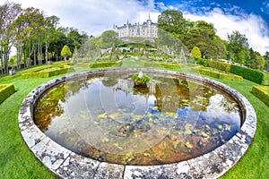 Dunrobin Castle circular pond