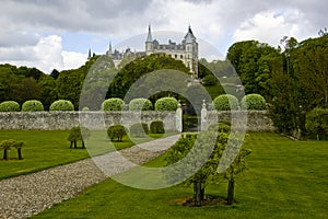 Dunrobin Castle Gardens,Near Golspie,Sutherland,Scotland,UK.