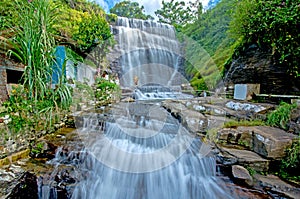 Dunsinane waterfall in Sri Lanka