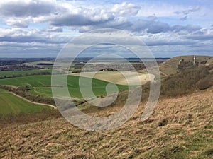 Dunstable Downs panorama, Bedfordshire