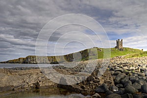 Dunstanburgh Castle and coast