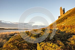 Dunstanburgh castle ruins