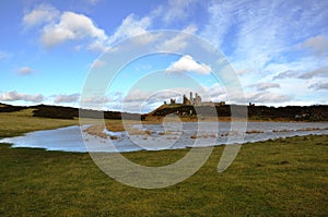 Dunstanburgh Castle ruins In Northumberland