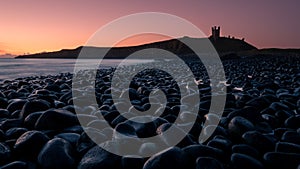 Dunstanburgh Castle seen from sea