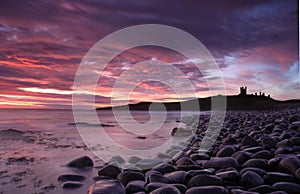 Dunstanburgh castle Sunrise