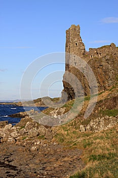 Dunure Castle, Dunure, Ayrshire, Scotland. photo