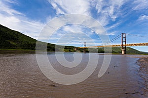 Dunvegan suspension bridge Alberta Canada