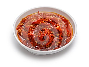 Duo Jiao, a Chinese Hunan condiment that chopped chili peppers used in cooking photo
