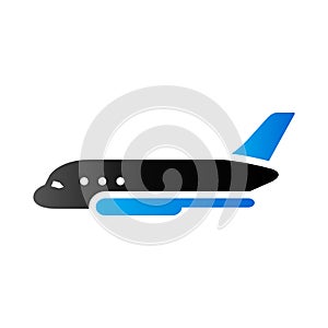 Duo Tone Icon - Airplane