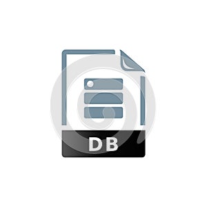 Duo Tone Icon - DB File format