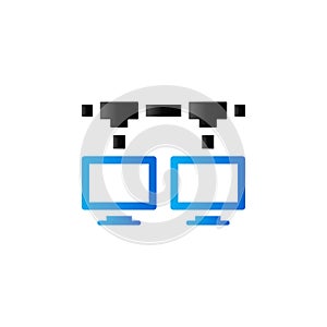 Duo Tone Icon - Local area network