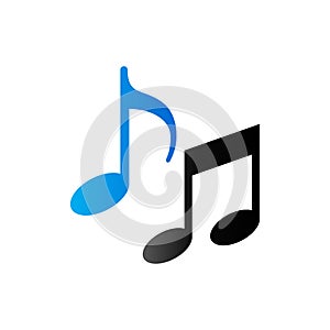 Duo Tone Icon - Music notes photo