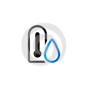 Duo Tone Icon - Thermometer