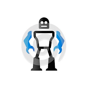 Duo Tone Icon - Toy robot