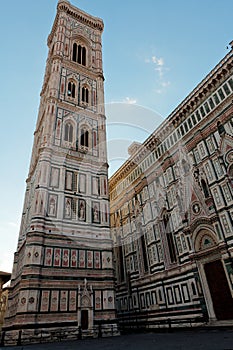 Duomo campanile Basilica di Santa Maria del Fiore Florence Firenze Tuscany Italy