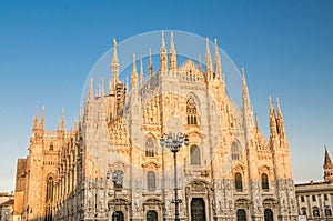 Duomo di Milano cathedral on Piazza del Duomo square, Milan, Italy