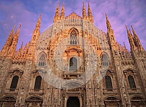 Duomo di Milano, Facade frontal view photo