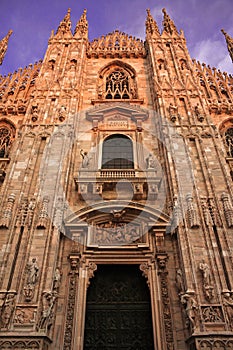 Duomo di Milano, Facade vertical view photo