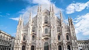 Duomo di Milano, Gothic facade of Milan Cathedral Church