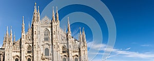 Duomo di Milano Lombardy Italy - Facade of the Milan Cathedral