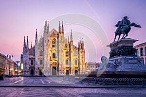 Duomo di Milano (Milan Cathedral) in Milan, Italy