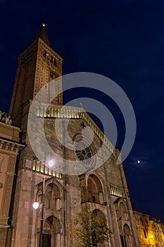 Duomo di Piacenza on blue photo