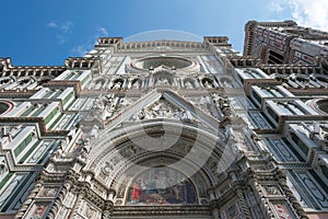 Duomo Firence. Magnificent dome of Brunelleschi in Florence, Italy