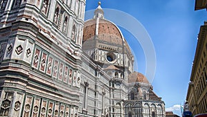 Duomo Florence, aka Cathedral of Santa Maria del Fiore in Florence, Italy .