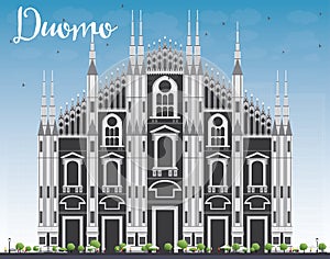 Duomo. Milan. Italy. Vector Illustration.