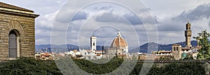 Duomo and Palazzo Vecchio, Florence from the Pitti Palace