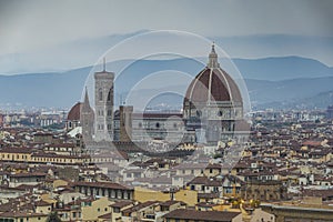 The Duomo or Santa Maria del Fiore in Florence, Tuscany, Italy