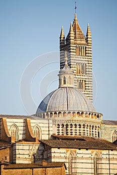 Duomo of Sienna - closeup. Italy.